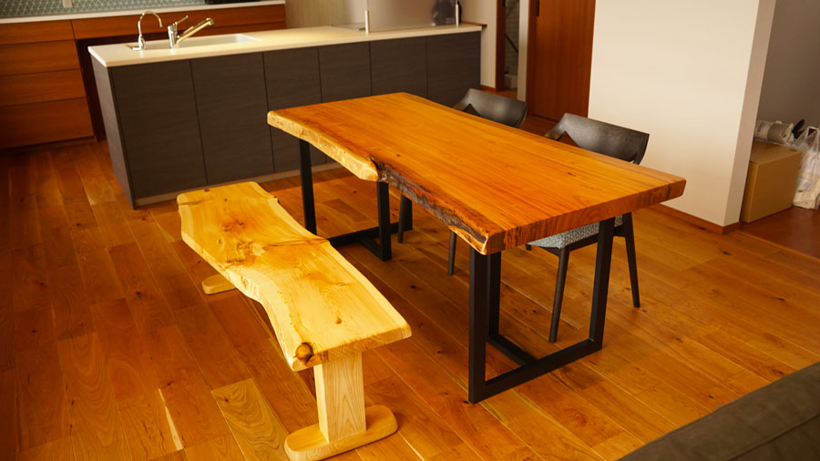 無垢一枚板テーブル