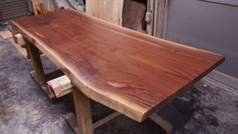 ブラックウォルナット一枚板天板