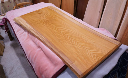 ケヤキ一枚板天板