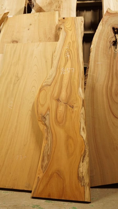 ケヤキ一枚板ベンチ