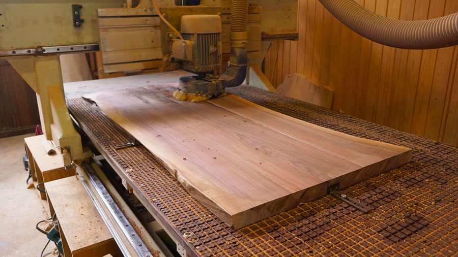 無垢一枚板平面出し