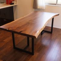 ブラックウォルナット一枚板テーブル