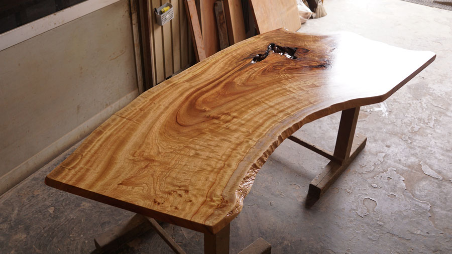 楠一枚板テーブル天板