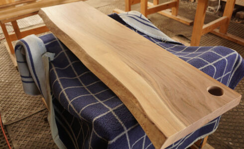 テレビカウンター一枚板