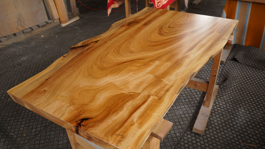 クスノキ無垢一枚板テーブル