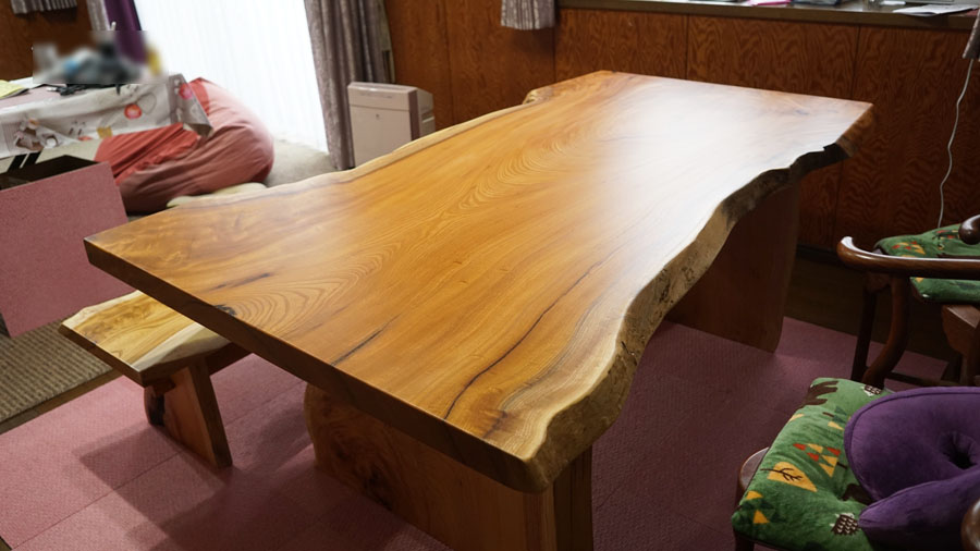 欅無垢一枚板天板