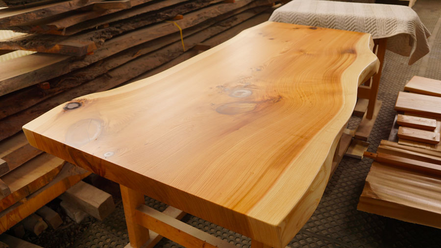 杉一枚板テーブル