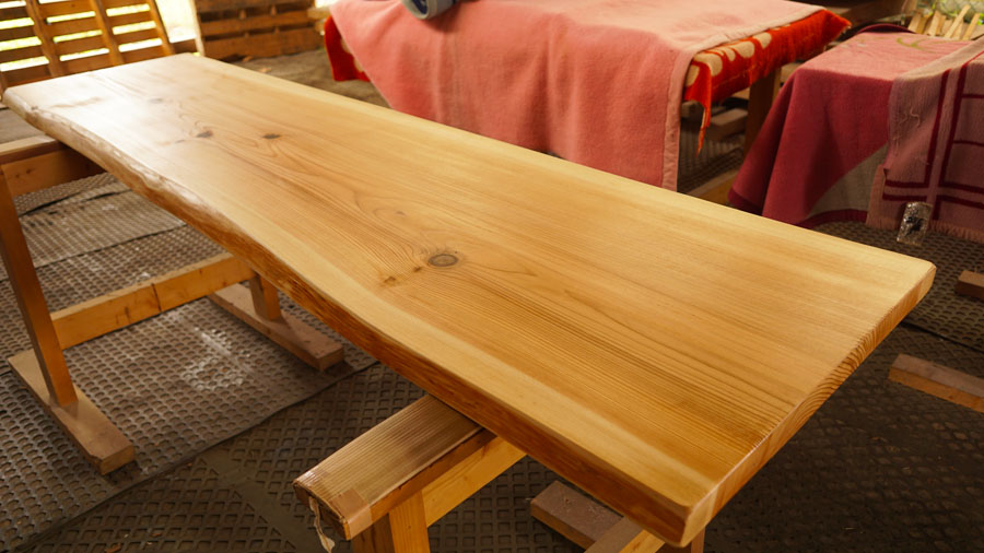 天然木ワークデスク