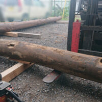 古材の仕上げ直し