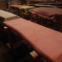 榎本銘木店の夕方