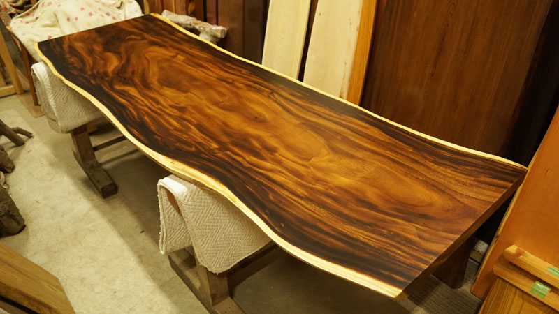 モンキーポット無垢一枚板天板