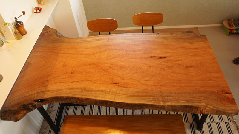 無垢一枚板変形