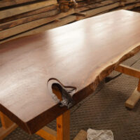 ウォルナット一枚板テーブル