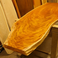 ケヤキ無垢一枚板デスク