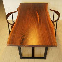 ブラックウォルナット一枚板テーブル