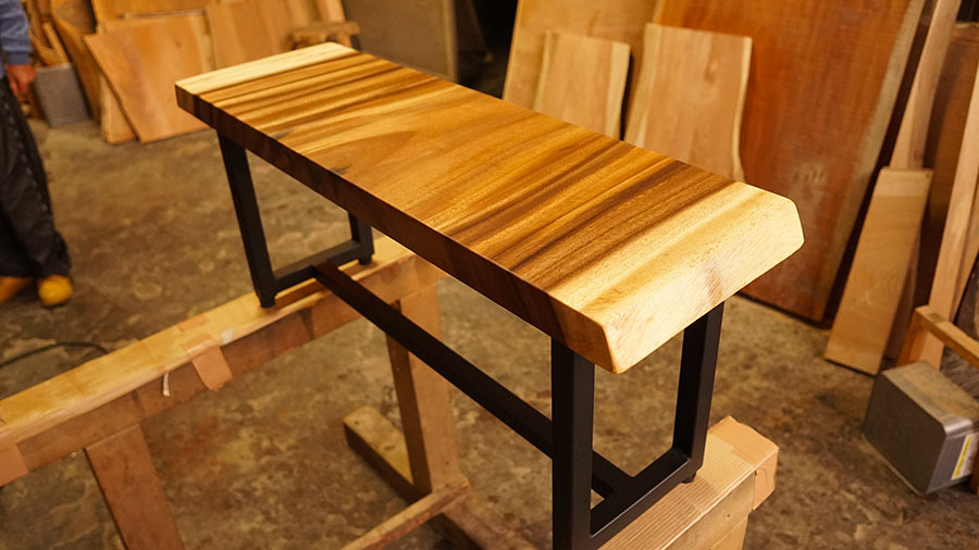 無垢板ベンチ　カット材