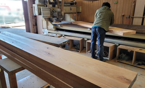 総無垢づくりカウンター