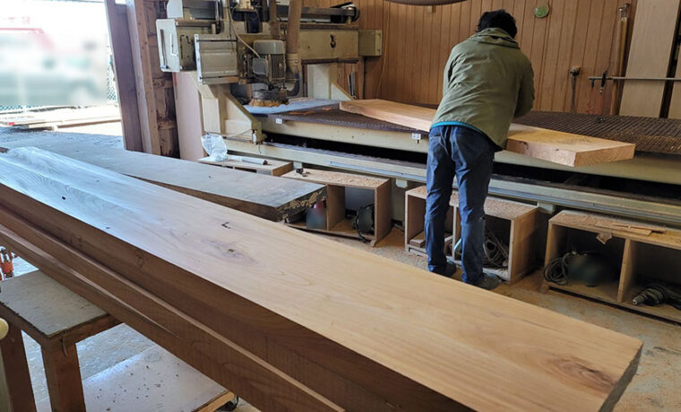 総無垢づくりカウンター