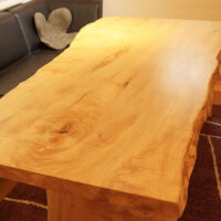 栃無垢一枚板テーブル