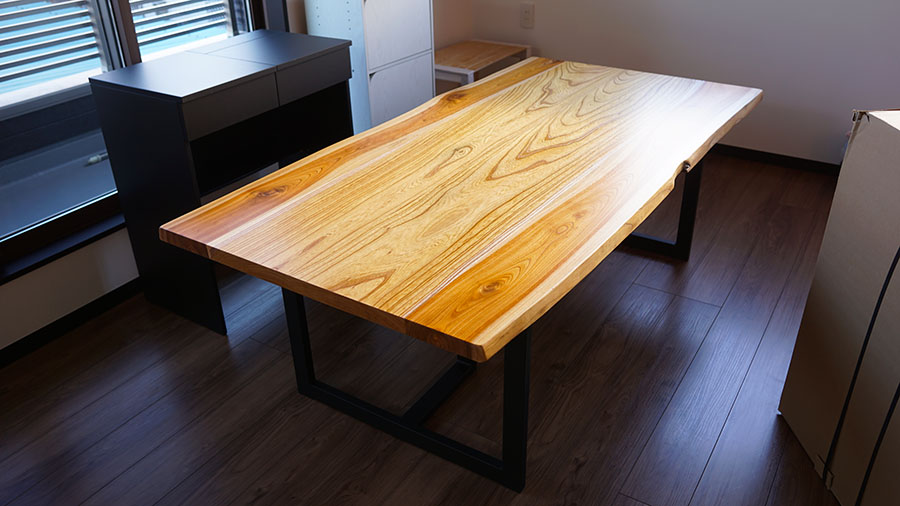 無垢テーブル製作