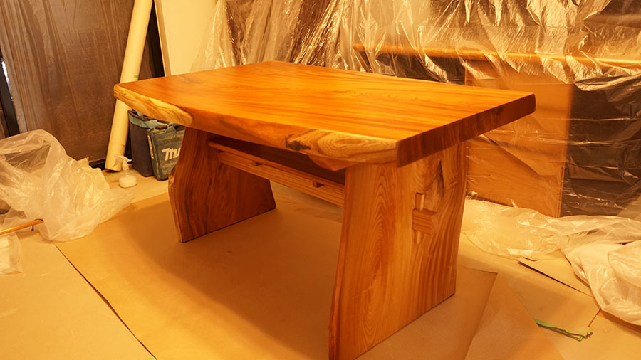 無垢一枚板板の脚