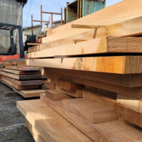 無垢板店舗カウンター