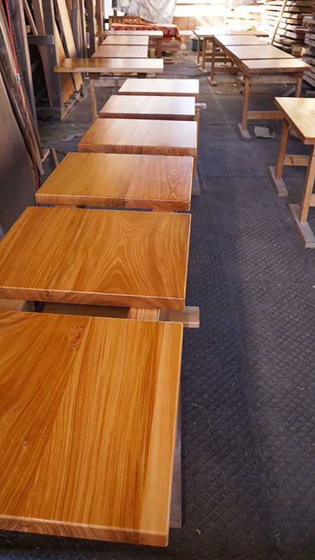 無垢店舗テーブル