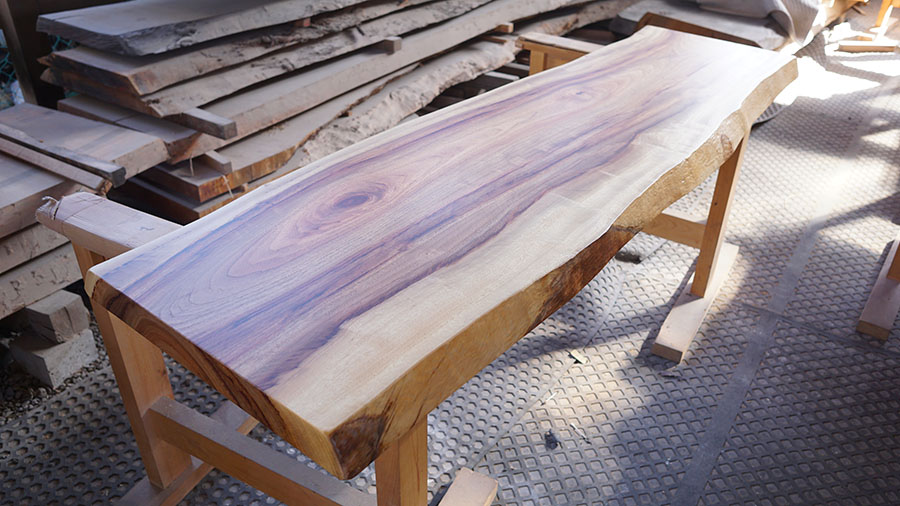 一枚板キッチン台天板