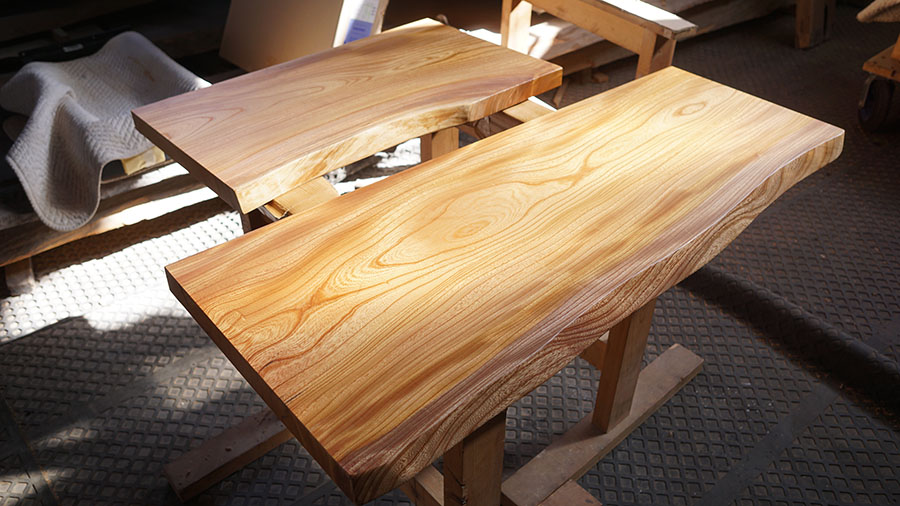 一枚板ワークデスク