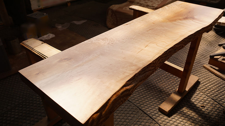 楓一枚板ワークデスク