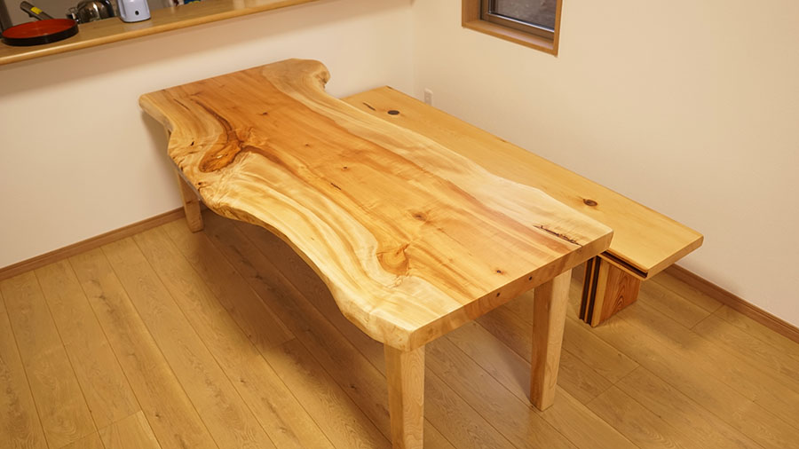 栃の木ダイニングテーブルセット