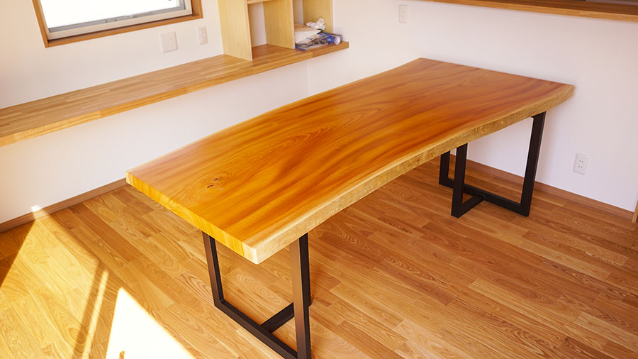 無垢一枚板テーブル天板