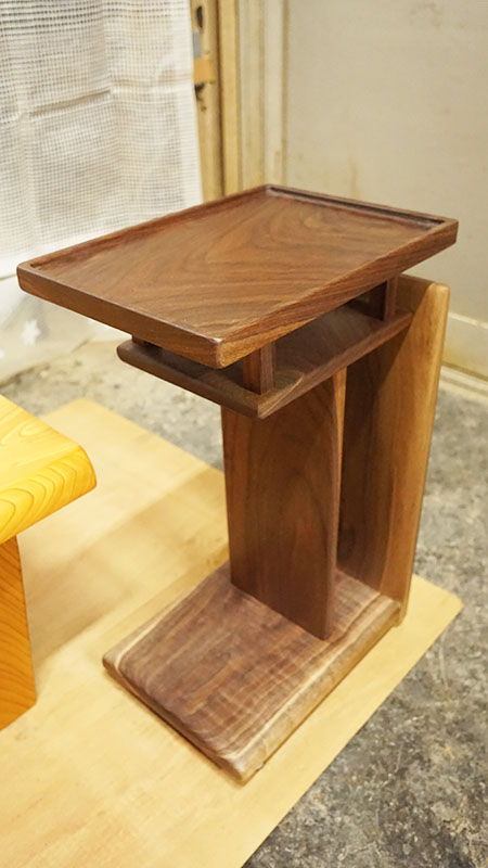 無垢材ソファーテーブル