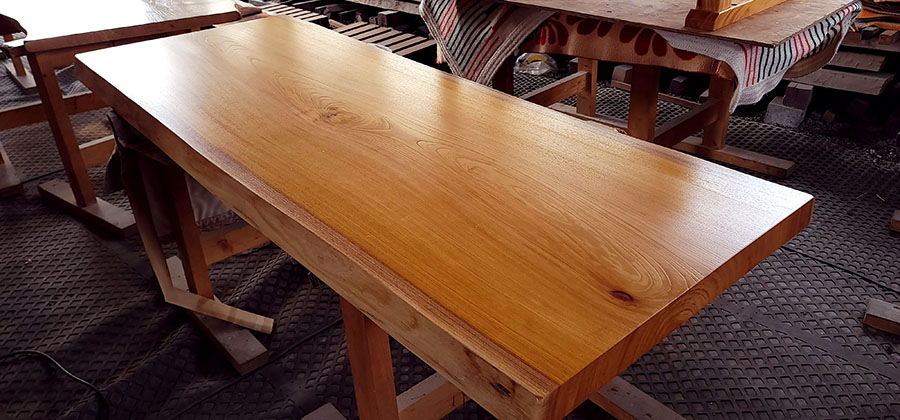 一枚板会議テーブル製作