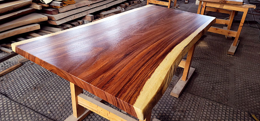 モンキーポット一枚板テーブル