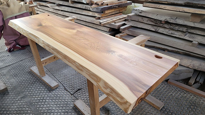 杉一枚板カウンター