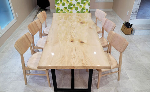 無垢一枚板会議テーブル