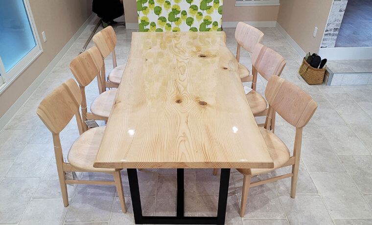 無垢一枚板会議テーブル