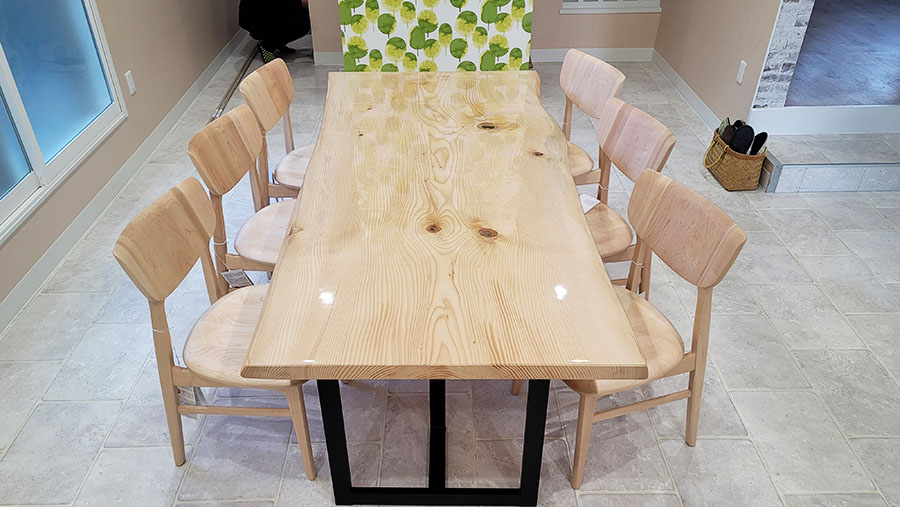 無垢一枚板会議テーブル