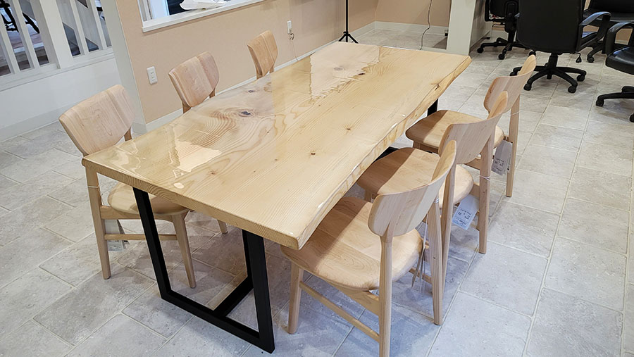 無垢一枚板会議テーブル