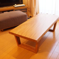 無垢一枚板ローテーブル