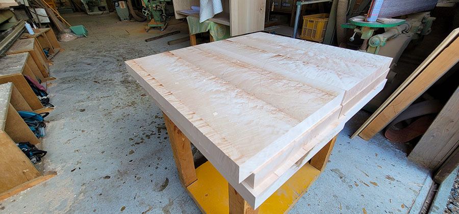 楓無垢テーブル