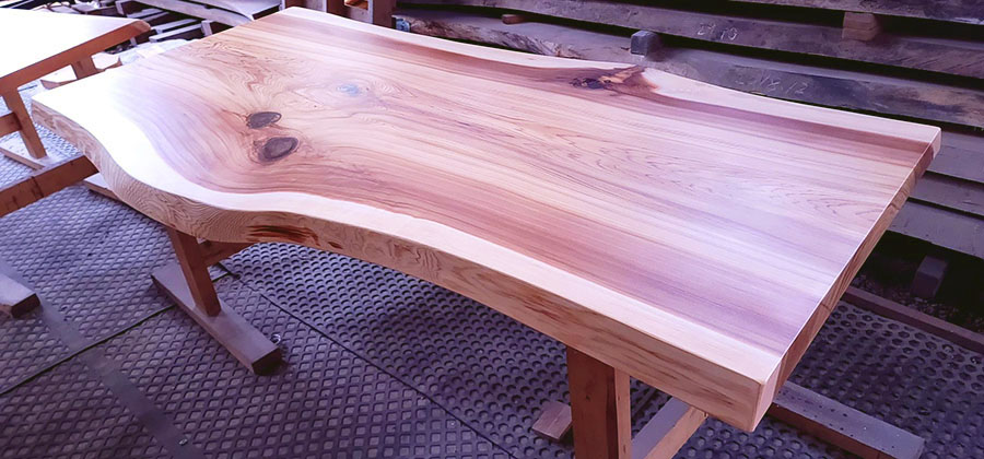 杉一枚板テーブル天板