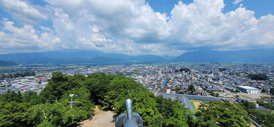 福井市内を見渡す
