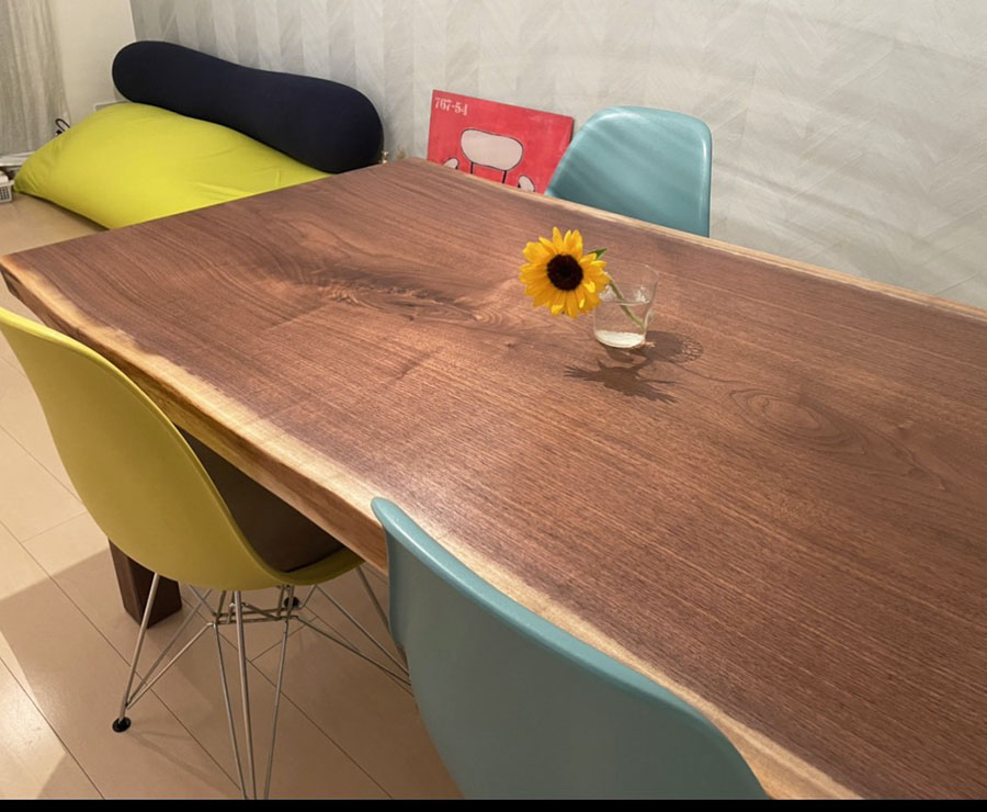 東京都中央区一枚板テーブル