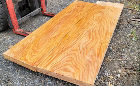 ケヤキ無垢テーブル