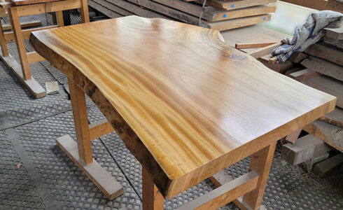 クスノキ無垢一枚板テーブル