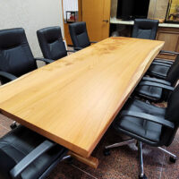 無垢一枚板会議テーブル