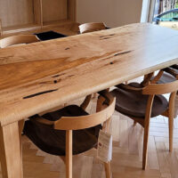 栃一枚板テーブル