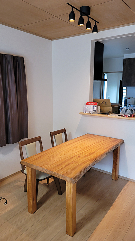 無垢一枚板テーブル天板